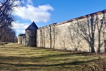 Fototapeta na wymiar walls of the town Policka