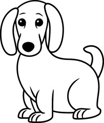 Dachshund Dog Coloring page