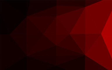 Obraz premium Dark Red vector shining triangular background.