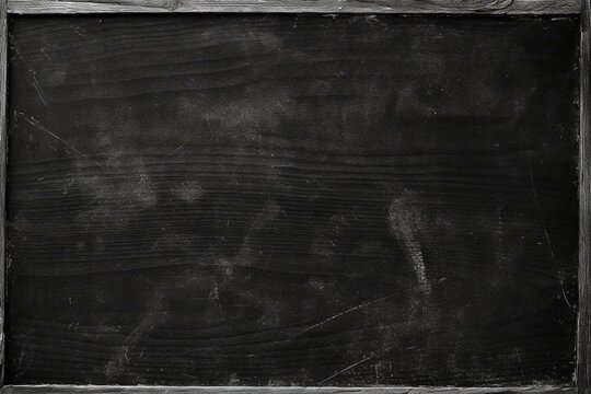 Texture of a blank black board. Generative AI
