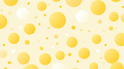 Cartoon digital illustration with light yellow polka dots. Digital art for graphic design with yellow polka dots in a dynamic composition. Background with a playful touch of color. - obrazy, fototapety, plakaty