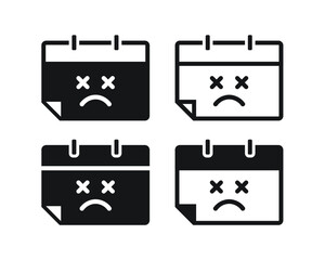 Calendar error problem. Illustration vector