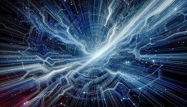 Background Image Tailored for a Technical-scientific Magazine, set in a High-Tech Lab Environment Emphasizing  X as a Service (XaaS) Cloud Network Storage Computer Backdrop Digital Art Poster Cover