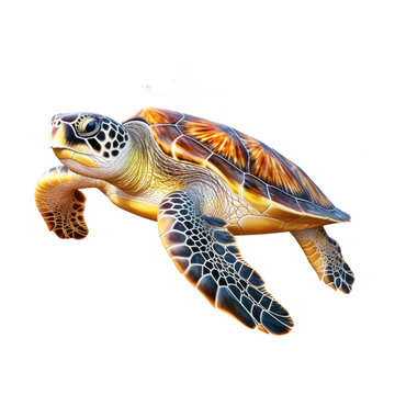 turtle on a transparent background 