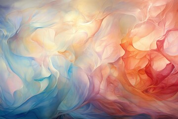 Fototapeta premium Graceful sylphs, beings of air and wind, dancing among wispy clouds - Generative AI