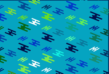 Light Green vector pattern with narrow lines.