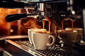 professional coffee machine that serves espresso