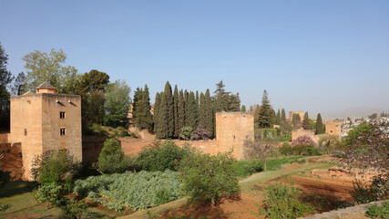 Torre de los Infantes, Torre Cautiva y Torre de los Picos, Alhambra, Granada, Andalucía, España