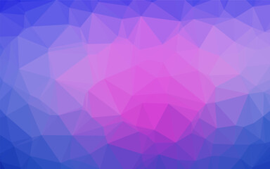 Light Pink, Blue vector blurry triangle template. - obrazy, fototapety, plakaty