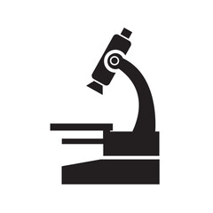 microscope icon logo vector design template