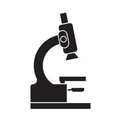 microscope icon logo vector design template