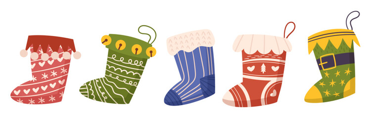 Cozy Christmas Socks, Adorned With Festive Patterns And Vibrant Colors, Bring Warmth And Holiday Cheer To Chilly Nights