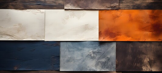 Cooler old concrete wall texture background. Close up retro plain cream color cement wall background, paper vintage texture, paper grunge vintage old aged texture background, Ai