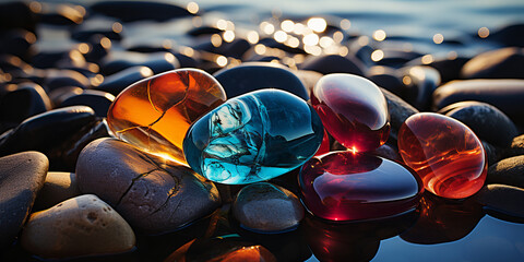 Colorful Sea Glass