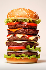 Minimalist photography of burguer