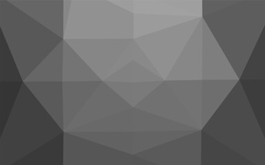 Light Silver, Gray vector polygonal pattern.