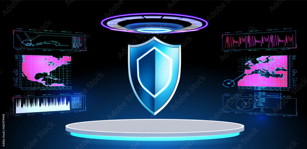 Poster access control. fingerprint security. cybersecurity and information technology. cyber security, shie