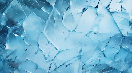 Background ice cracked. winter cold background - obrazy, fototapety, plakaty