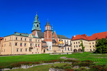 Fototapeta na wymiar Wawel Cathedral in Krakow, Poland