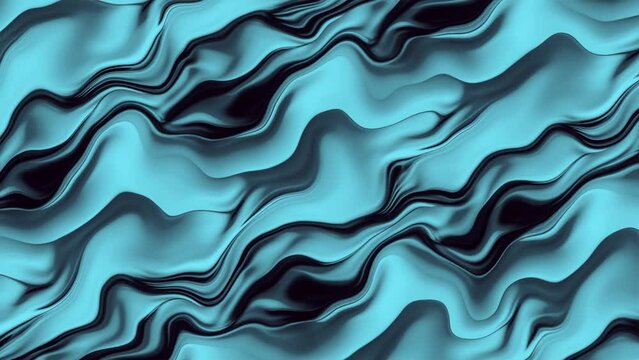 Abstract Background of Colorful Marble Liquid Waves - Beautiful 3D Liquid Art, Water Waves, Ripples, and Paint in 4K