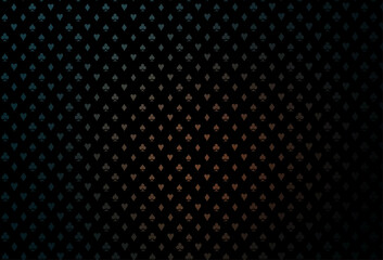 Dark black vector layout with elements of cards.