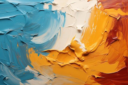 Abstract oil painting on canvas. Colorful background for your design.