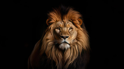 lion head portrait, generative AI