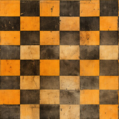 seamless pattern - texture of a vintage checked board