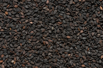 Macro photography of black sesame.
