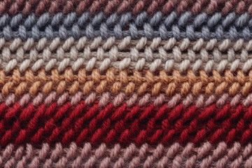 Fototapeta na wymiar seamless pattern - texture of colorful crocheted textile
