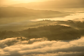 sunrise over the mountains