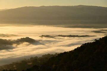 sunrise over the mountains