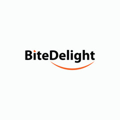 Vector wordmark food business logo named Bite Delight 