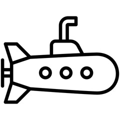 Obraz premium Submarine icon are typically used in a wide range of applications, including websites, apps, presentations, and documents related to military topics.