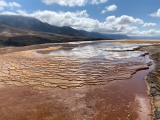 spring, Badab Soort's springs are two distinct mineral springs with different natural characteristics