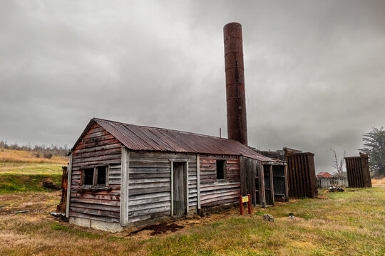 Waiuta gold mine in New Zealand
