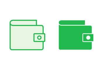 Wallet icon set. wallet vector icon