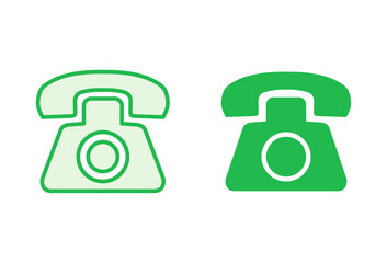Telephone icon set. phone icon vector.