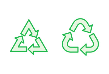 Recycle icon set. Recycling vector icon.