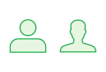 People icon set. person icon vector. User Icon vector