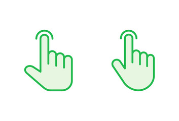 Obraz premium Hand cursor icon set. cursor icon vector. hand cursor icon click