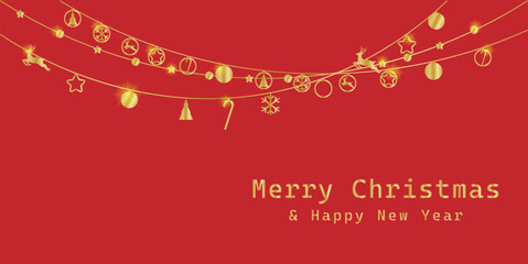 Christmas background. Christmas decoration. winter holiday. banner, Greeting card, poster