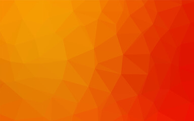 Obraz premium Light Red, Yellow vector polygonal background.