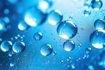 Beautiful watery glare resembling jewelry on a blue bubble filled background perfect for product...