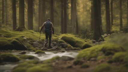 Walking in the forest