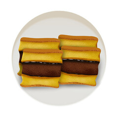 Lapis Cake Illustration 