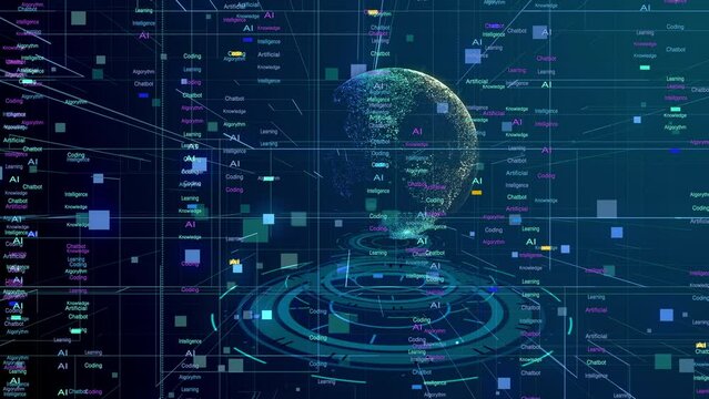 Artificial intelligence technology background