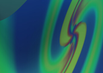 Dark Blue, Green vector background with bent lines.