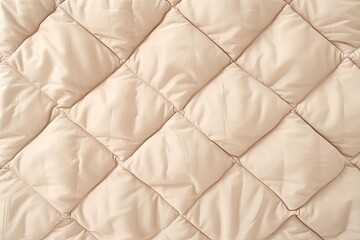 Textured blanket or jacket with quilted fabric background