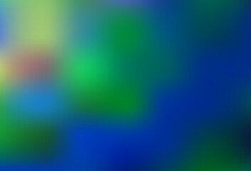 Light BLUE vector blurred bright template.